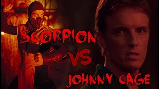 Mortal Kombat 1995 Johnny Cage Vs Scorpion