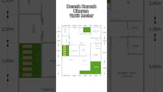 Denah Rumah Ukuran 11x13 Meter  #denahrumah #rumah #desianrumah