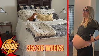 35 & 36 WEEK BABY BUMP UPDATE!! WOODLAND THEMED NURSERY COMPLETE!!