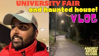 University Fair & Haunted house | Daily vlogs