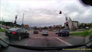 Bad Driving. Lithuania. Blaupunkt BP 3.0 FHD GPS