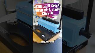 MESIN BINDING JILID SPIRAL KAWAT SUN TD118 #mesinjilid #kreatif