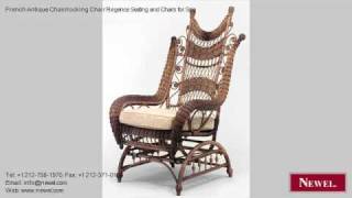 French Antique Chair/rocking Chair Regence Seating and