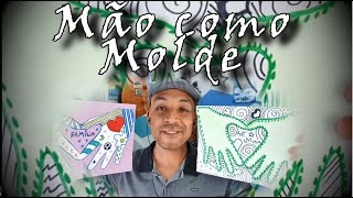 Arte usando a mão como molde #1