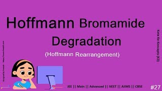 Hoffmann Bromamide Degradation || JEE Main || Advanced || NEET || CBSE || In Hindi