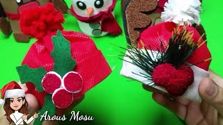 Gorros Navideños con reciclaje  #2 - Manualidades navidadeñas DIY