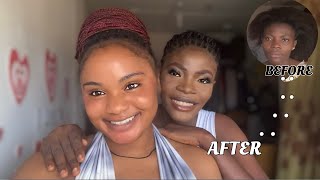 TURNING MY BESTIE INTO AN INSTAGRAM BADDIE | NEW HAIR + MAKEUP