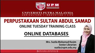 Online Databases Class | UPM LIBRARY