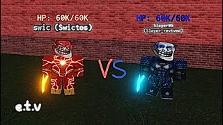 The Speed Of Light:Flash VS The Speed Of Light:A-Train - Enigmatic Trollge Verse (Roblox)