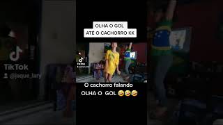 OLHA O QUE O JOGO DO BRASIL FEZ! ATÉ O CACHORRO ENTROU NO MEIO😱😱 #SHORTS