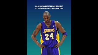 Channel your inner Kobe Bryant: et go of emotions