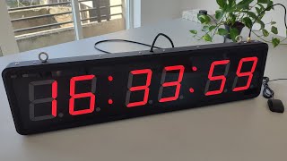 Digital Wall Clock Synchronous - CLK0400D6SR_GPS