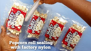 Popcorn packaging in roll with factory nylon