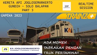 KERETA API JOGLOSEMARKERTO 2023 GUNDIH - SOLO | PART 3 | TRAINZ SIMULATOR 2022+ INDONESIA