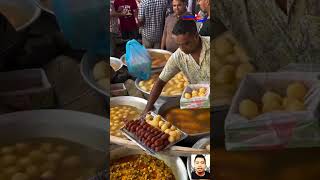 Makanan viral India ambil pake tangan langsung #streetfood #kulinerindia  #kulinerprindavan