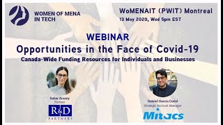 Women Of MENA In Technology - Montreal, May 2020 Webinar