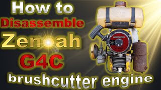 How to disassemble a Zenoah G4C vintage brushcutter engine.