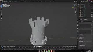 Modelado de un objeto en Blender (una torre) Parte 1