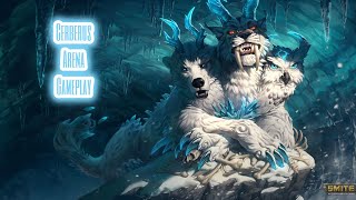 Smite: Arena Gameplay with Cerberus(Season 6)-Helping the Mage Chunk lots of Damage