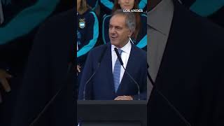 Scioli a Milei: "Ahora le toca atajar todo lo que le tiran, como el Dibu anoche"