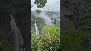 Cinematic scene of jog falls🌧️🌊🌫️✨