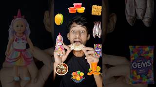 Emoji Food Eating Challenge||😋 Maggie,Games, Mango 🍜🍫🥭🍅🐟🇮🇳 #shorts #eating #youtubeshorts