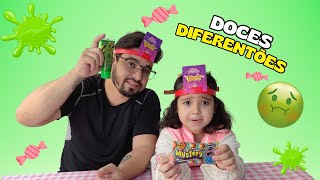 Desafio divertido: Eu sou! Adivinhe a PRINCESA e prove DOCES MALUCOS |Canal da MARINA