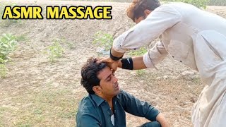 Asmr Massage head and back massage for relaxing || Young Pakistani barber || asmr massage pk