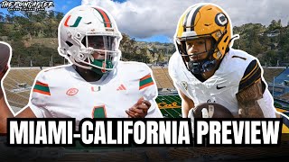 8 Miami Hurricanes at California Golden Bears Preview & Predictions | The Point After