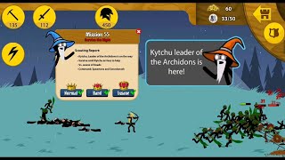 Stick War Legacy Mission 55 Kytchu and swordwrath vs Huge army of Deads Hard-Insane difficulty