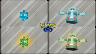 Pokemon Go: Evolving Normal & Shiny Bronzor into Bronzong