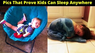 Hilarious Pics That Prove Kids Can Sleep Anywhere | Funny Pics of Kids Sleeping Anywhere