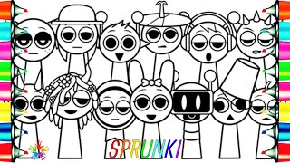 Incredibox SPRUNKI Coloring Pages / How to Color Sprunki Normal Version / NCS Music