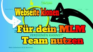 Webseite klonen - Mit Builderall Mirror Seiten erstellen und für dein MLM Team nutzen