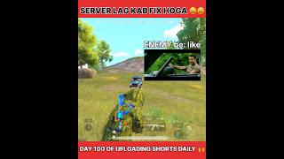 DAY 100 OF UPLOADING MY SHORTS BGMI SERVER ISSUES KAB FIX HOGA #shortsviral #shorts #pubgmobile