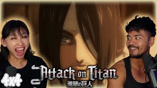 She didn't expect that ending !! | Girlfriend Reacts To Attack On Titan 4X4 REACTION!