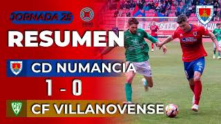 Resumen C.D. Numancia | 1-0 | C.F. Villanovense