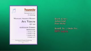 24503, Ave Verum für Posaunenchor von W. A. Mozart