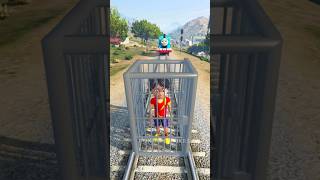 GTA V: Chingam Saving Shiva From Thomas The Train #shorts