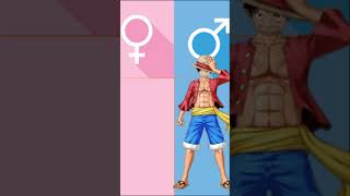 one piece  characters gender swap #anime #onepiece #shorts