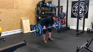 2/7/18 Pendlay Row 150x10 @6 ws 1/3