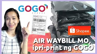 GOGO EXPRESS POUCH & WAYBILL | SHOPEE ORDERS📌 | Janice Pallarca