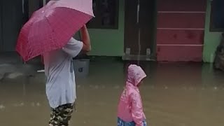 KONDISI REAL BANJIR DI SALAH SATU PERUMAHAN KOTA SERANG ( RUMAH QIST) 1 MARET 2022