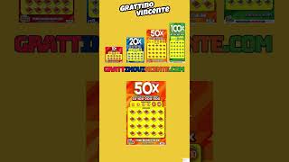 Gratta e vinci VINCI 50X #shorts #shortsvideo #grattaevinci #grattaevincionline #casinoonline