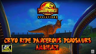 "Jurassic World Evolution 2: Cryo Ride - Dangerous Dinosaurs Ambience Experience"