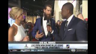 Brent Burns is "Hockey Chic" at the 2015 NHL Awards