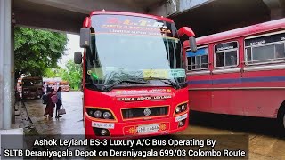 Ashok Leyland BS-3 Luxury Bus Operating By SLTB Deraniyagala Depot on Deraniyagala 03 Colombo Route