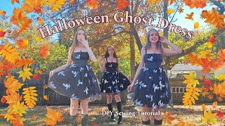 Sequined Halloween Ghost Dress: Sewing DIY Tutorial