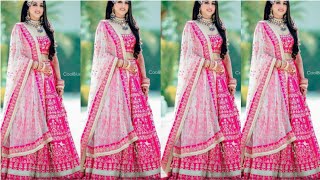 Gorgeous bridal lehenga || pink lehenga design || wedding lehenga (2020-2021)❤💯💃💃