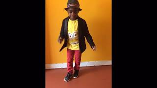 7 year old dancing to Bruno Mars Uptown Funk.